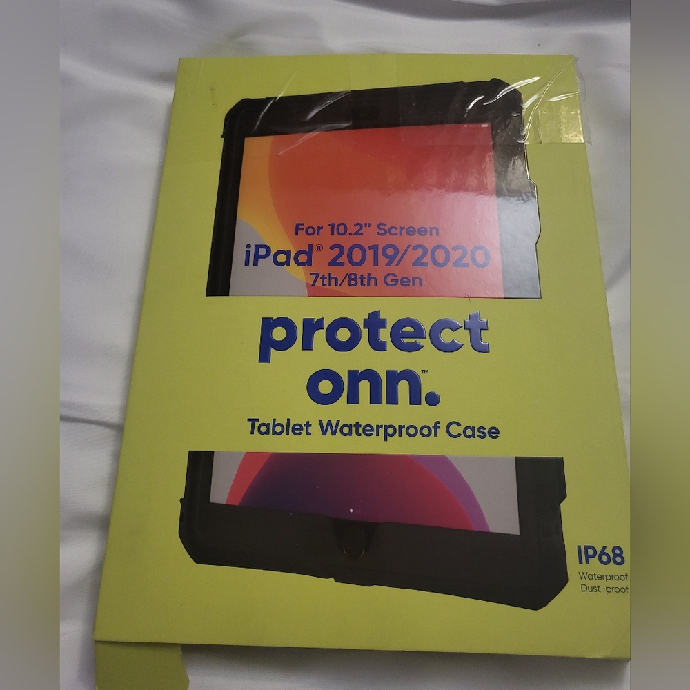 Onn waterproof tablet case for 10.2 inch screens